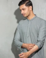 Classic Grey Panjabi - Image 2