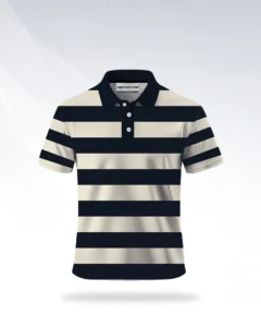 Classic Breton Stripe Polo T-Shirt